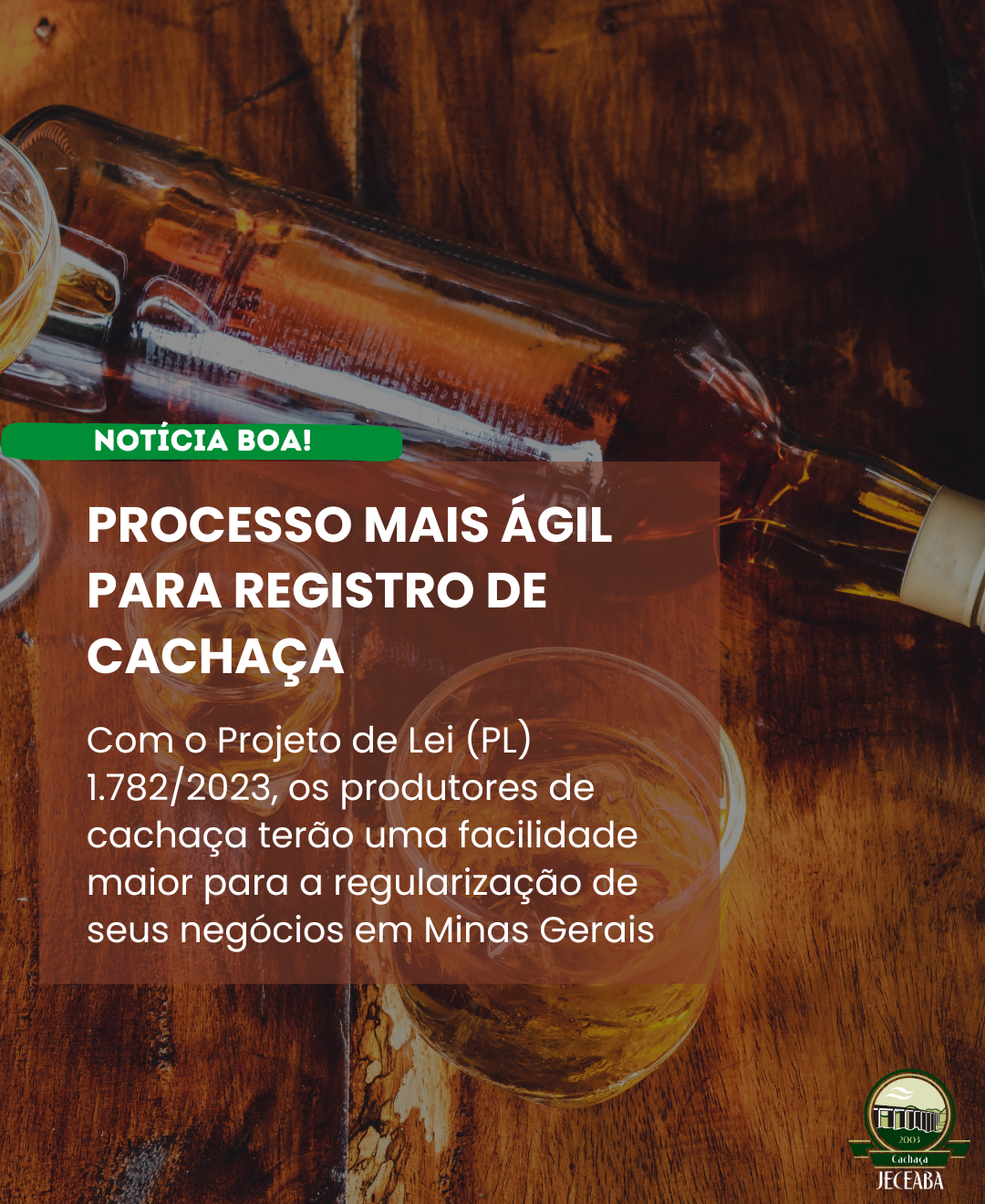 Minas deve ter processo mais ágil para registro de cachaça